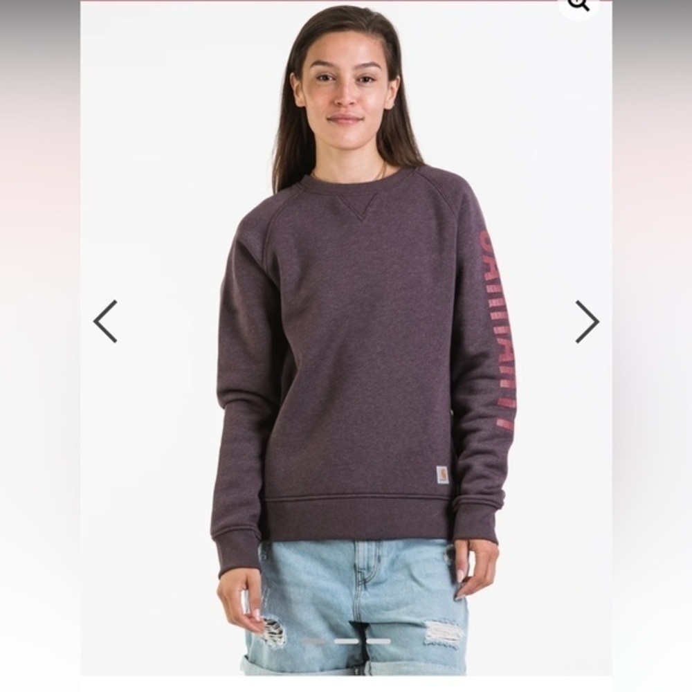 Carhartt Women's Purple Sweatshirt small